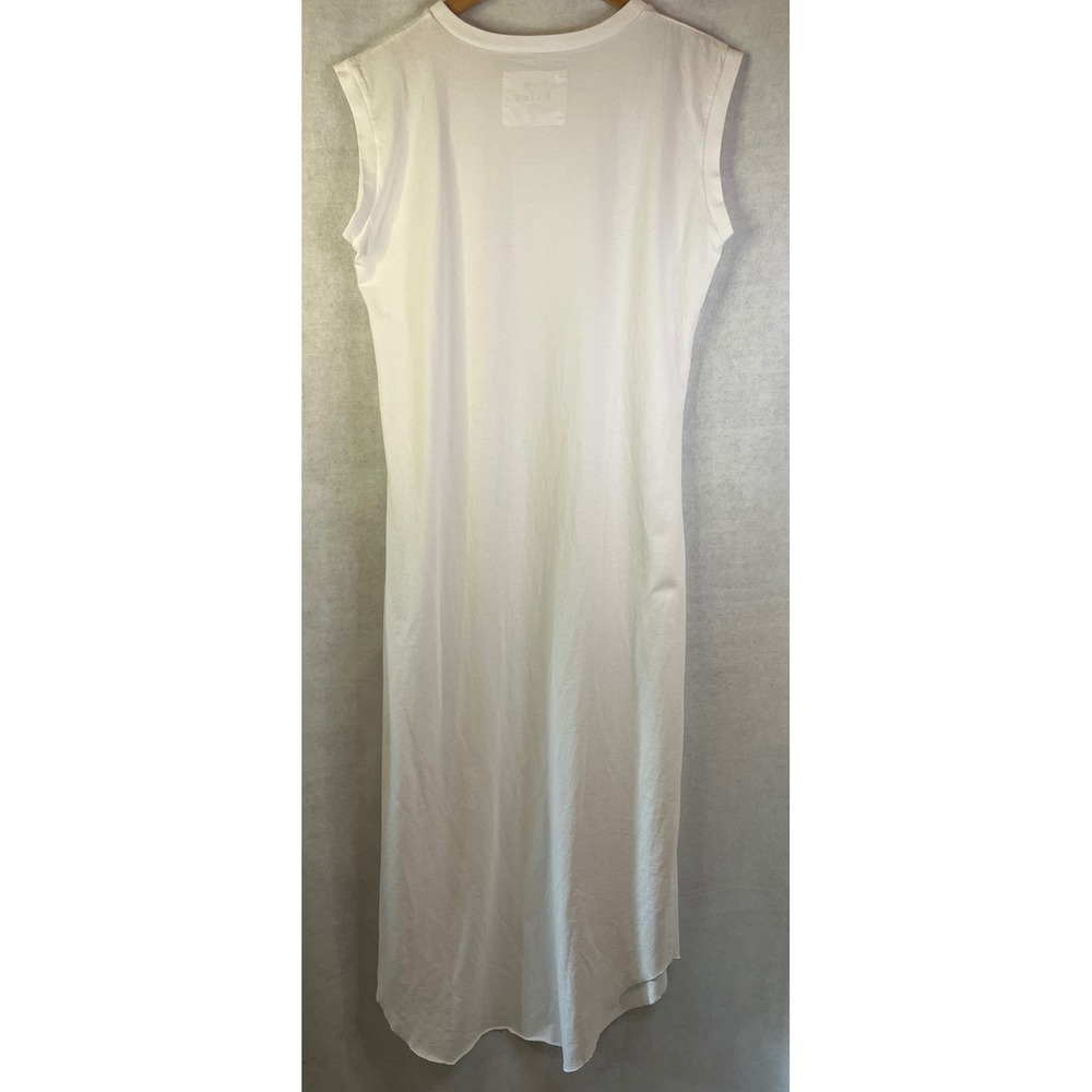 Frank & Eileen Cory Vintage Muscle Tee Maxi Dress Raw Edge Hem White Sz XL - Picture 5 of 10